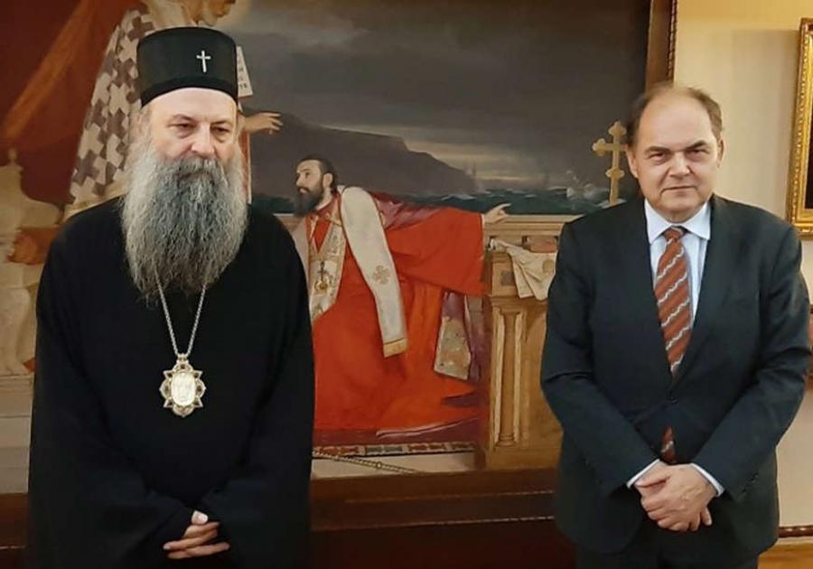 Visoki predstavnik se u Beogradu sastao s patrijarhom Porfirijem