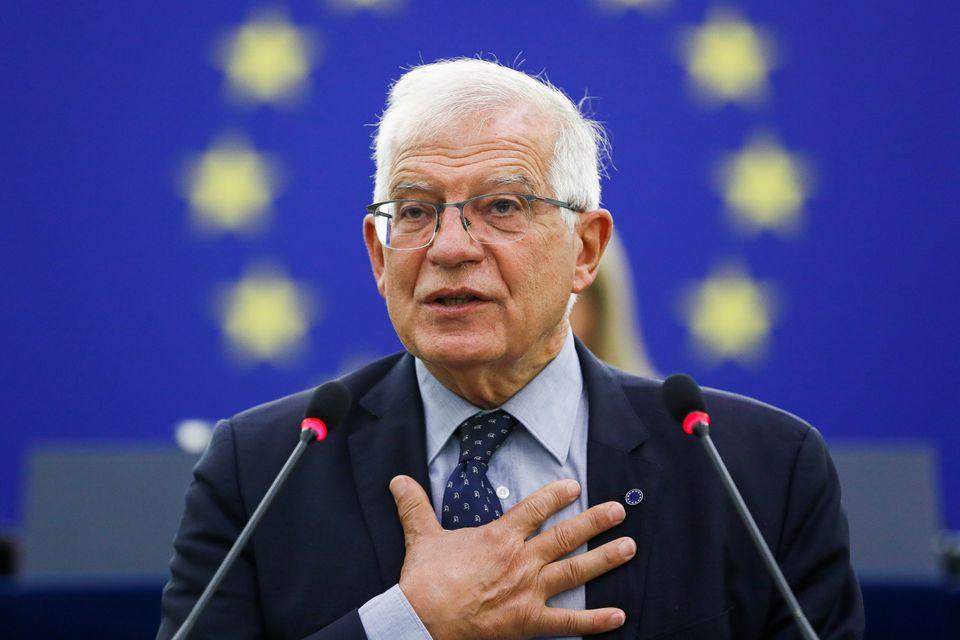 EU Foreign Policy Chief Josep Borrell delivers a speech on the situation in Afghanistan during a plenary session at the European Parliament in Strasbourg, France, September 14, 2021. - Avaz
