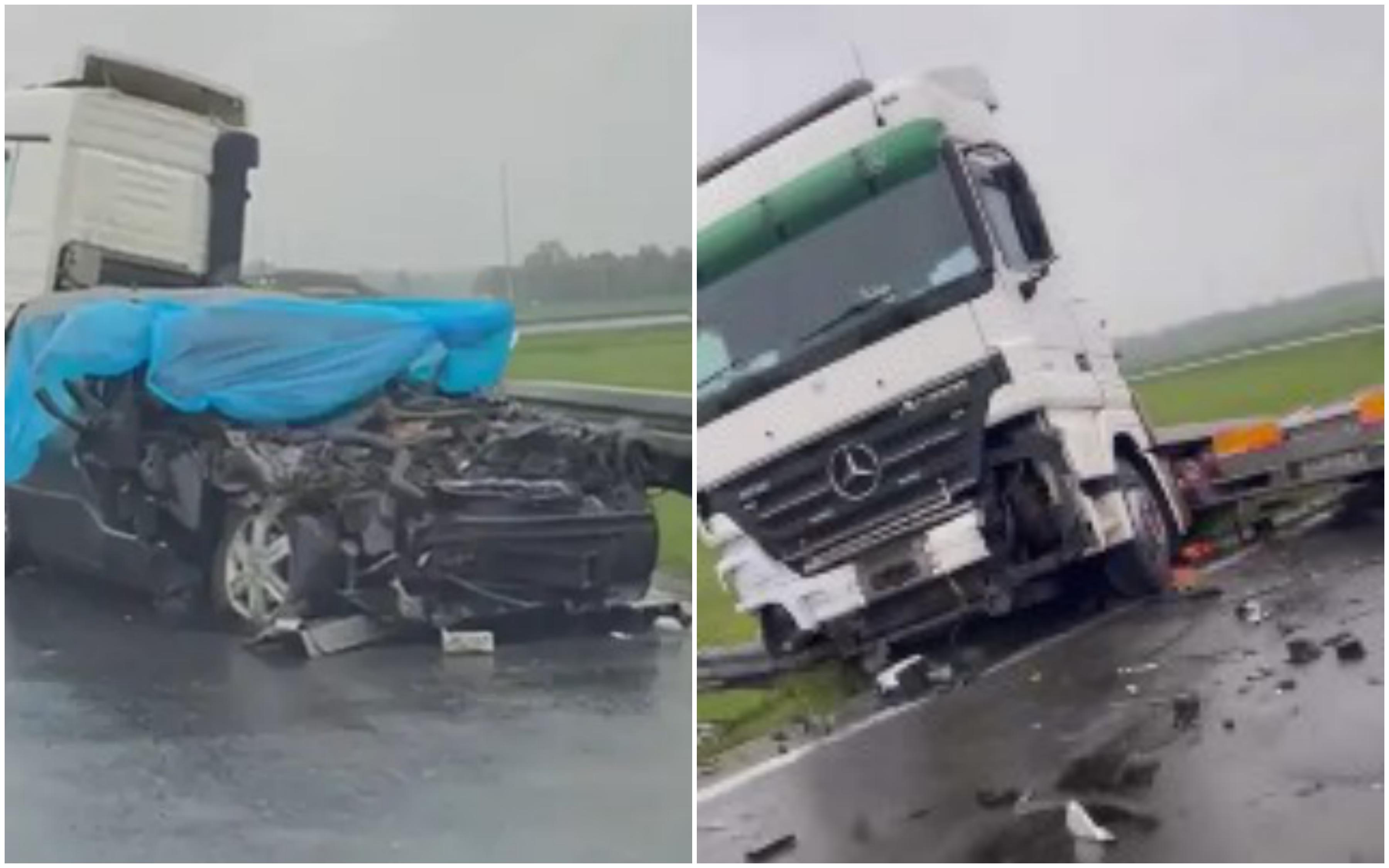 Stravična nesreća na autoputu: Kamiondžija iz BiH sudario se sa srbijanskim automobilom, poginule tri osobe