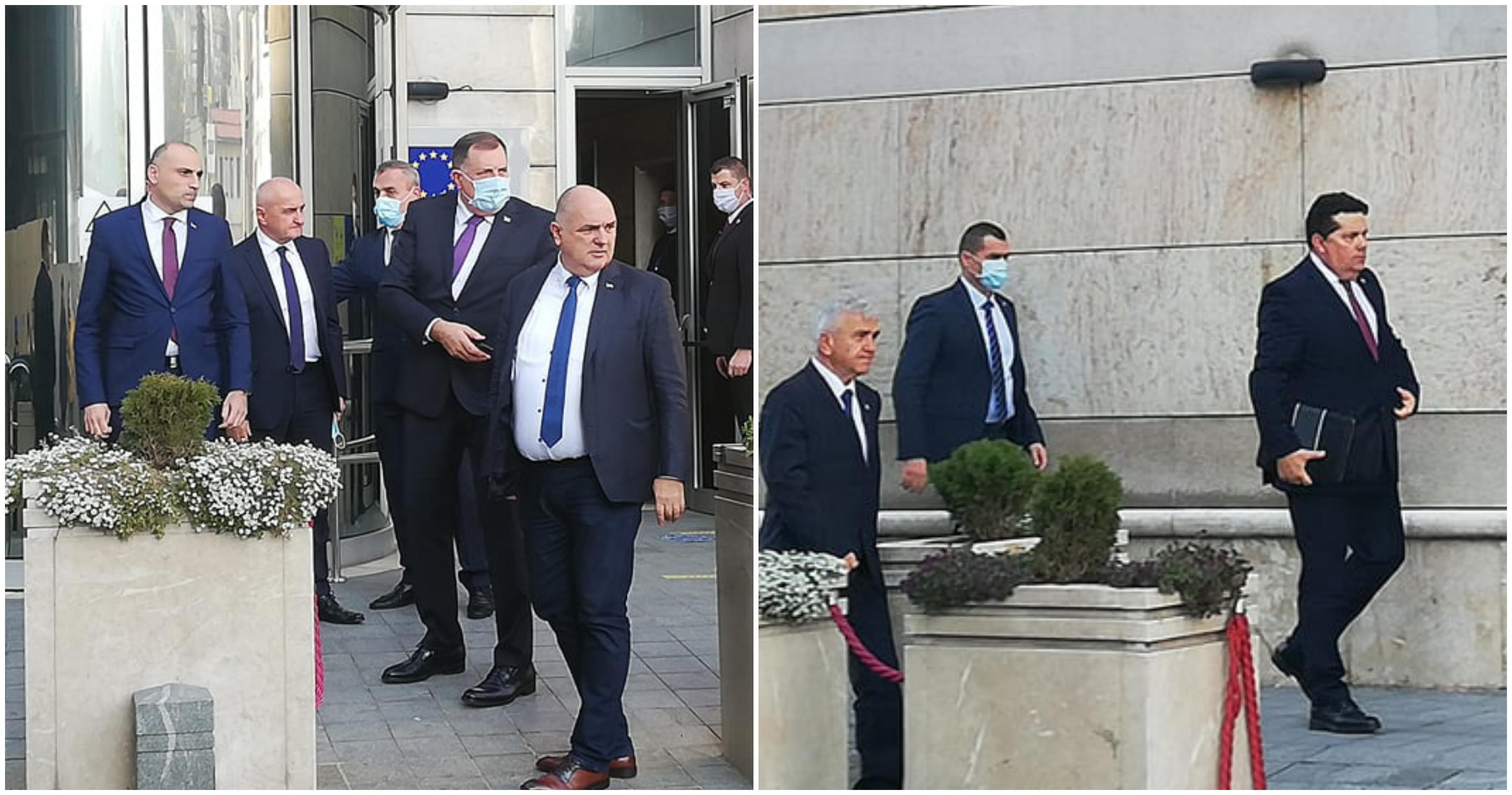 Dodik i Stevandić stigli u zgradu Delegacije EU