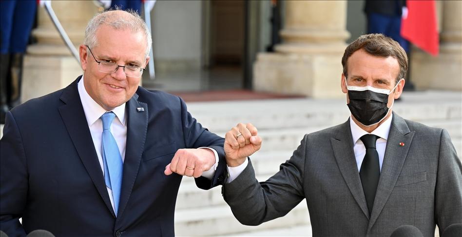 Scott Morrison and Emmanuel Macron - Avaz