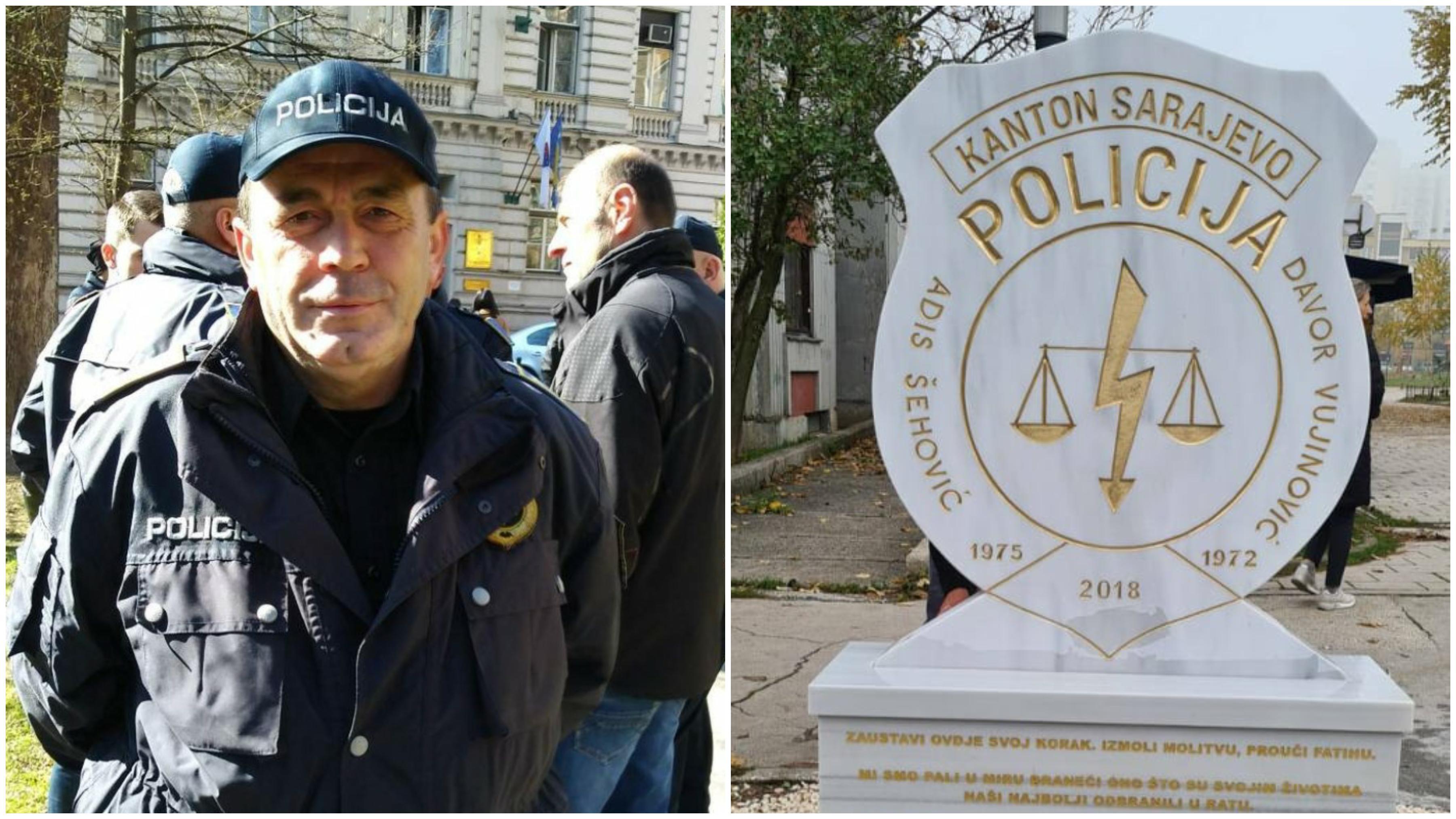 Postavljen novi spomenik ubijenim sarajevskim policajcima Šehoviću i Vujinoviću