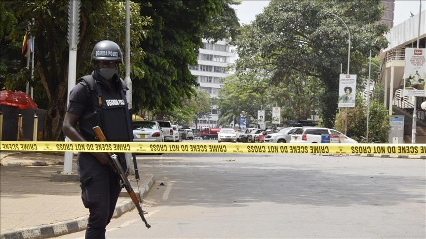 Security measures are taken around the site after explosions that rocked Uganda’s capital Kampala on November 16, 2021. - Avaz