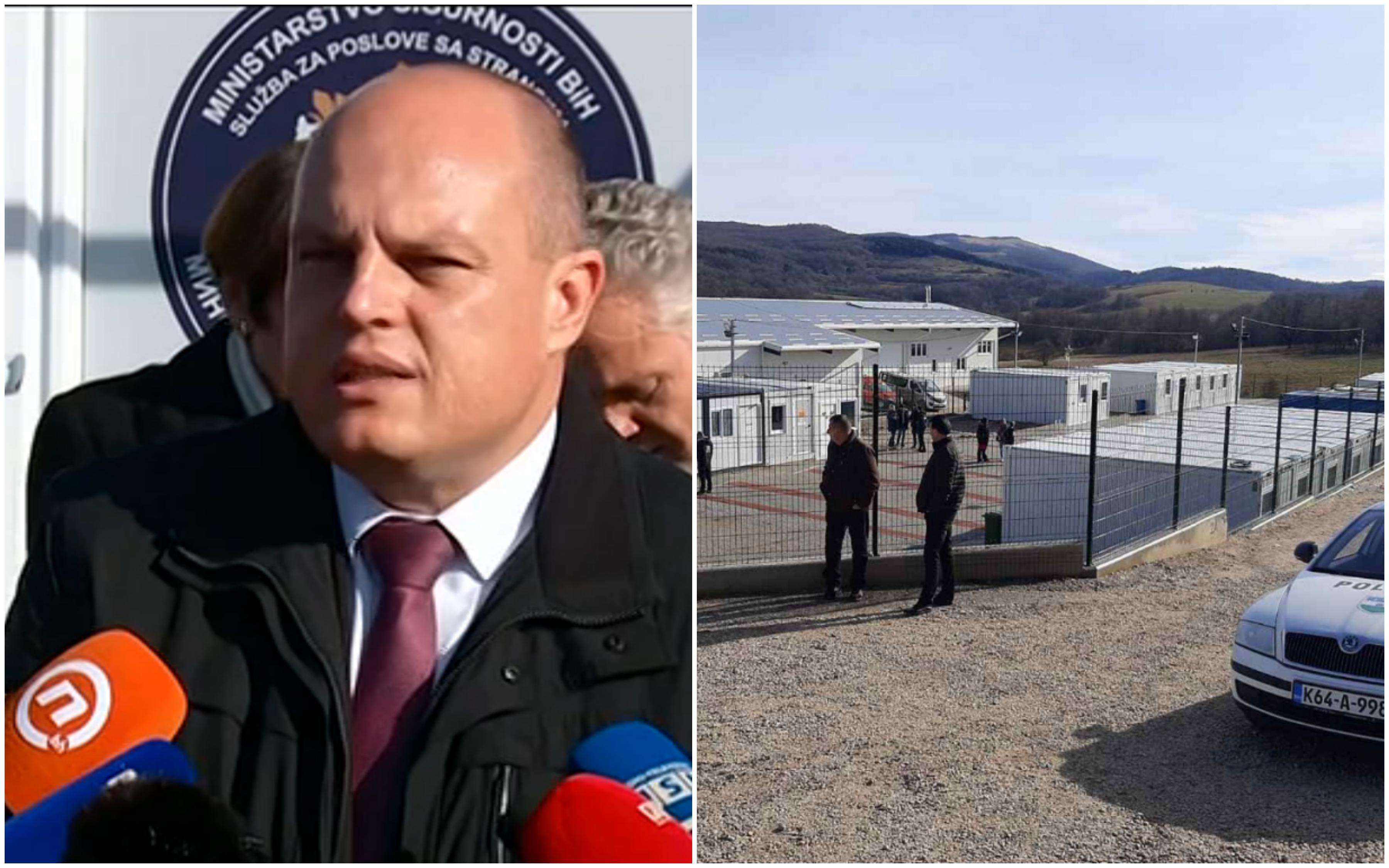 Premijer USK  na otvaranju migrantskog kampa - Avaz