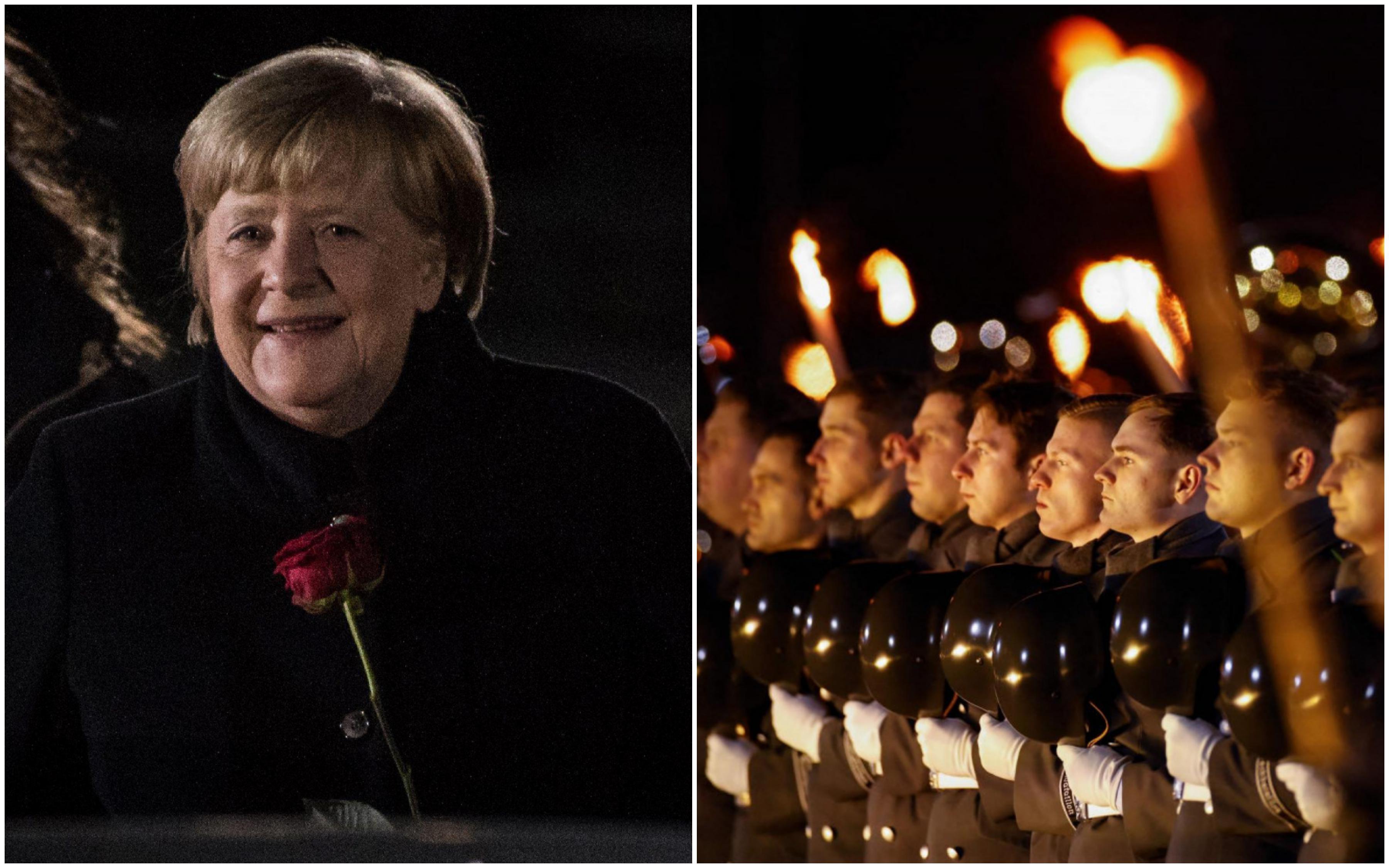 Ispraćena najvećim vojnim počastima i mimohodom: "Kiša crvenih ruža" za oproštaj od Angele Merkel