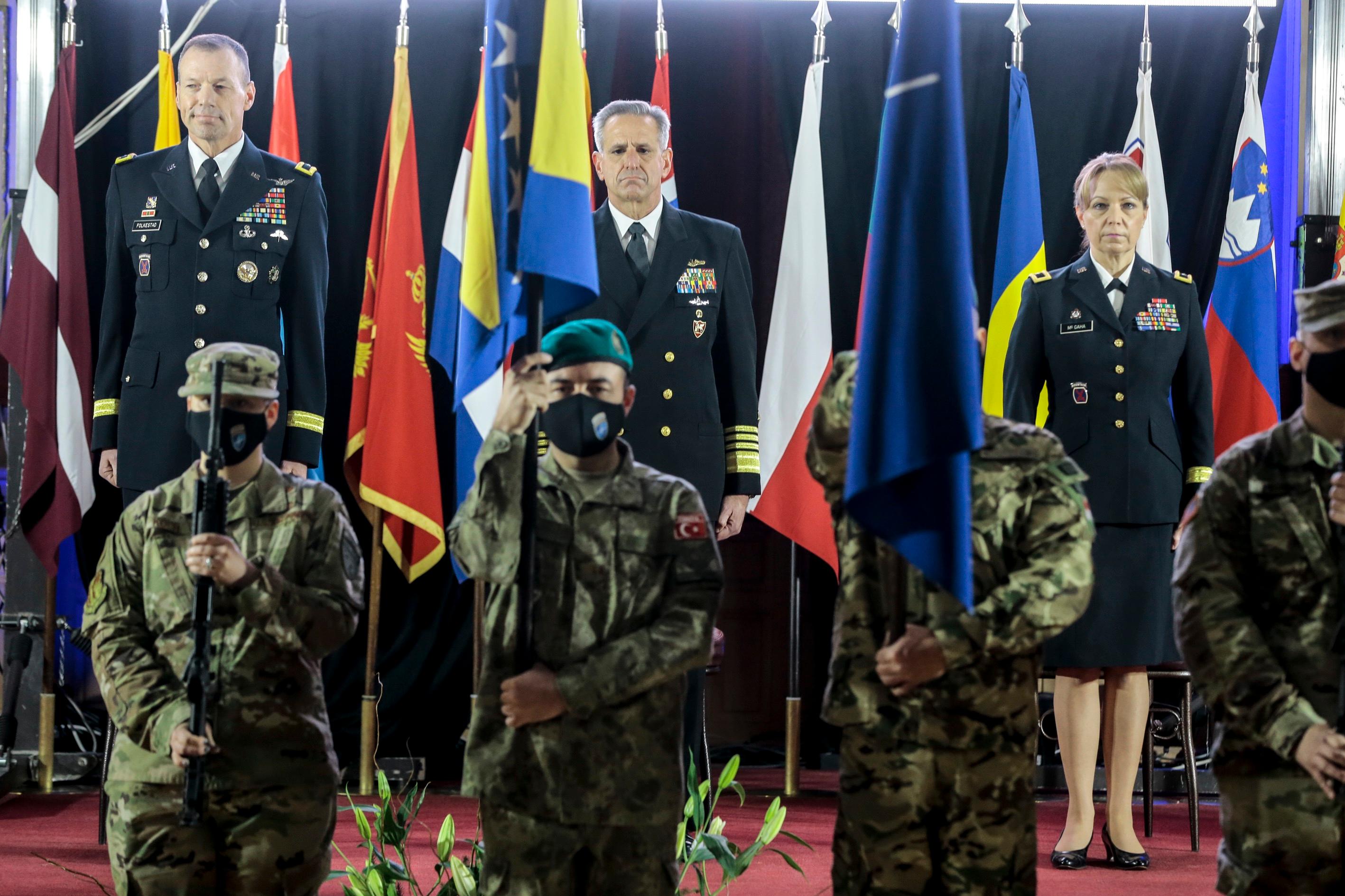 Pamela L. McGaha takes over the command of NATO Headquarters Sarajevo