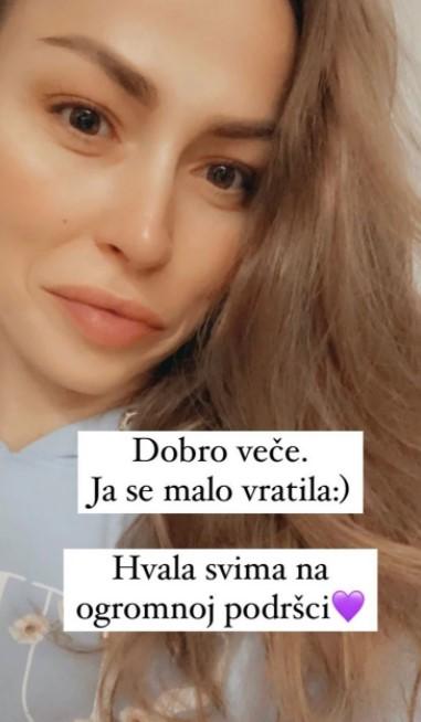Objava Dijane Hrkalović - Avaz