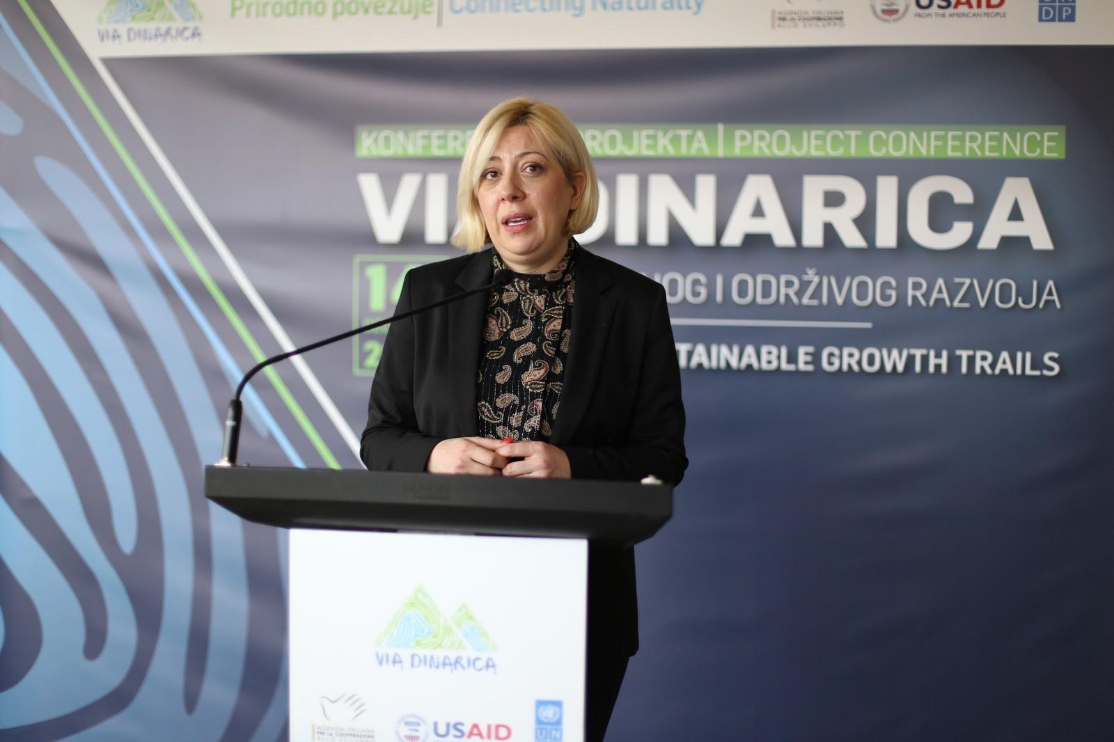 Ministrica Đapo na konferenciji Via Dinarica: Ovi vidovi turizma omogućavaju razvoj na održiv način