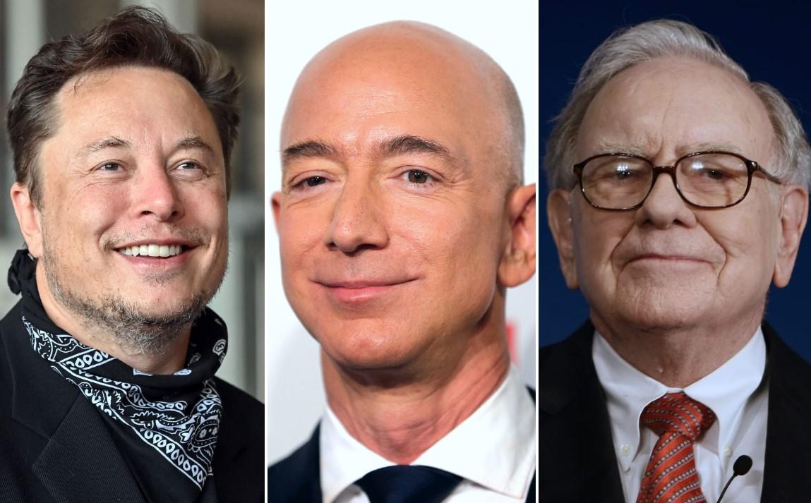 Elon Mask, Džef Bezos i Voren Bafet - Avaz