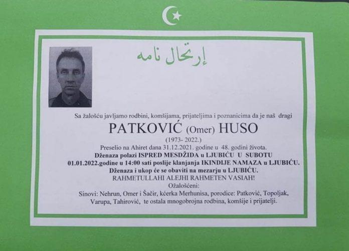 Tužni ispraćaj: Danas dženaza Husi Patkoviću, samohranom ocu četvero djece