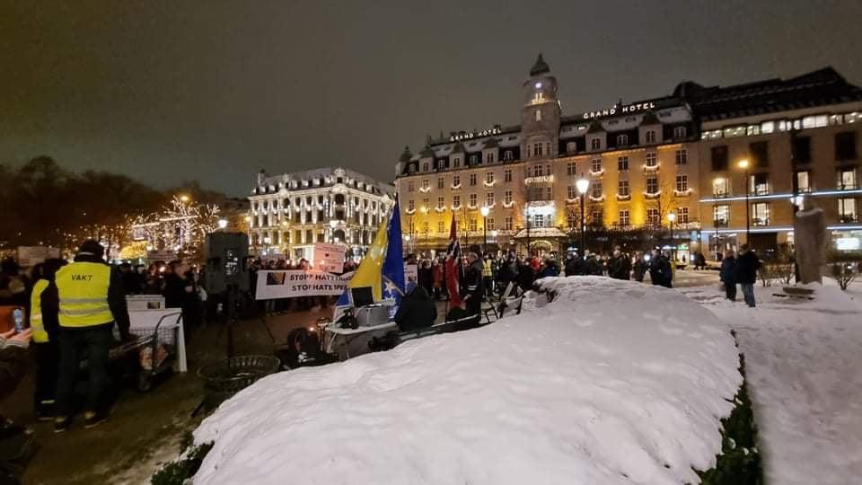 Protesti za domovinu i u glavnom gradu Norveške - Avaz