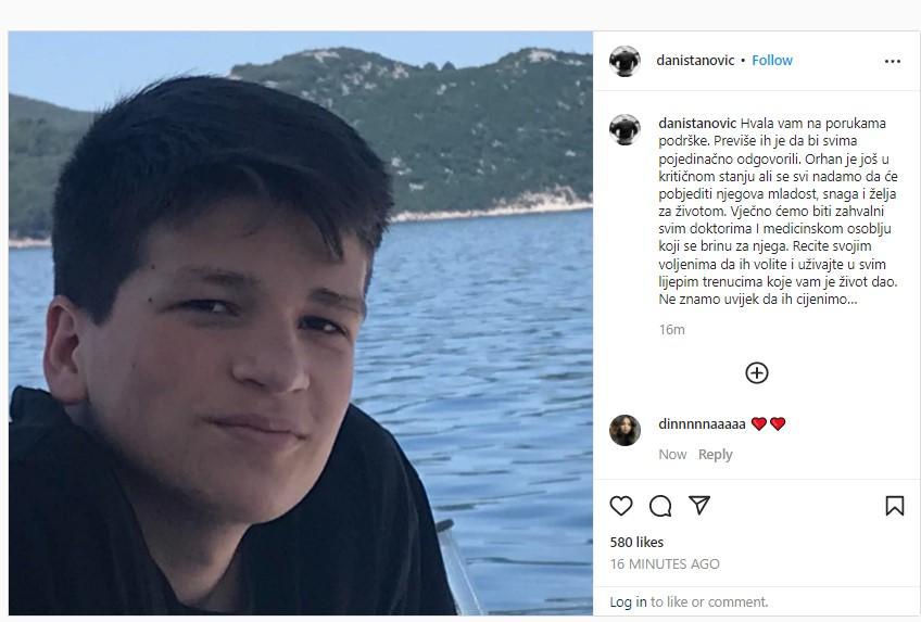 Objava Tanovića na Instagramu - Avaz