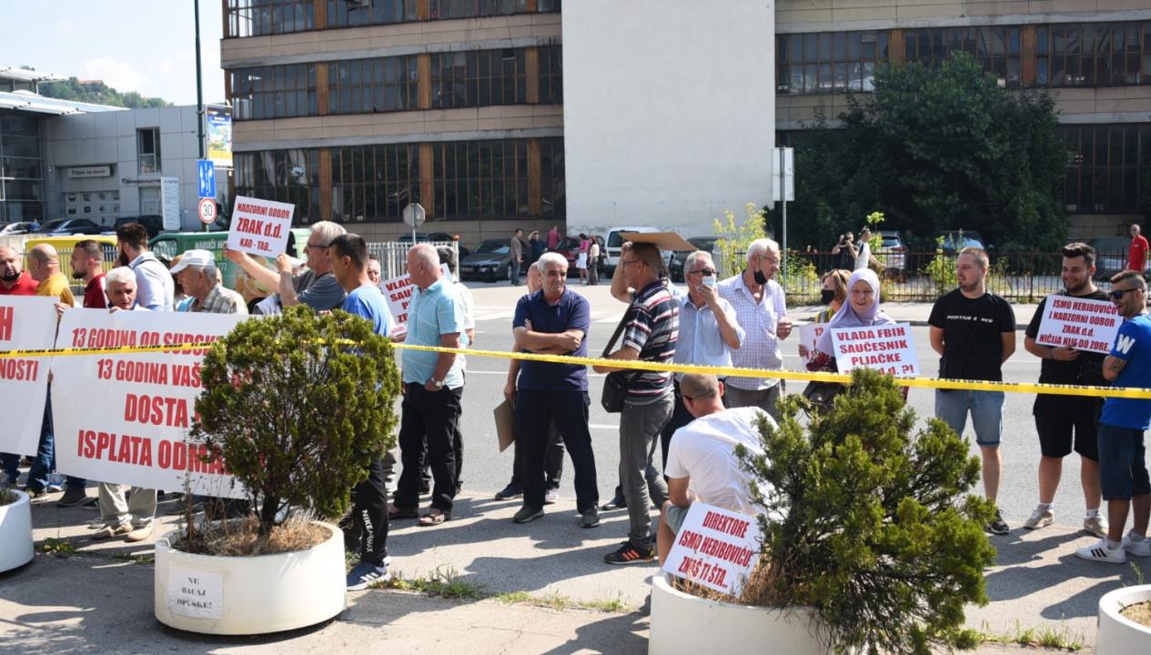 Sa ranije održanih protesta ispred Vlade FBiH - Avaz