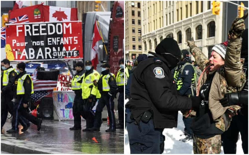 Kanadska policija nastavila s uklanjanjem demonstranata: Uhapšeno 170 osoba, koristila suzavac i šok bombe