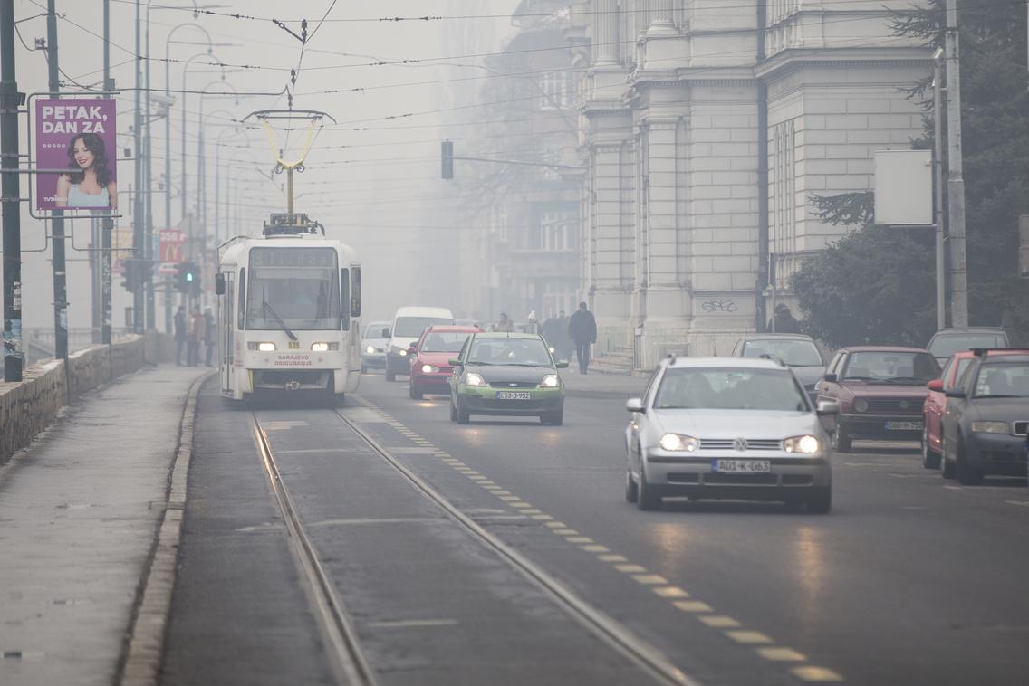 Na području Sarajeva kvalitet zraka nezdrav za osjetljive grupe