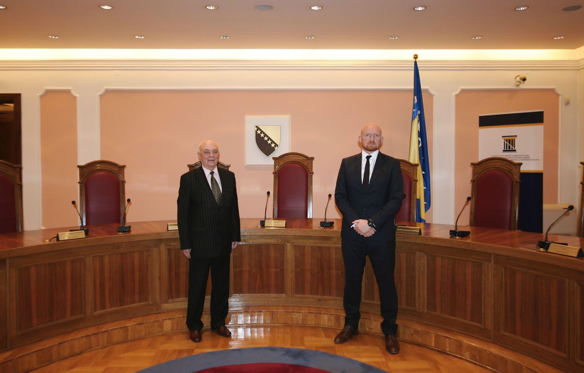 Britanija je ponosna na partnerstvo: Metju Fild se sastao s predsjednikom Ustavnog suda BiH