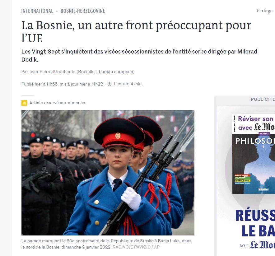 Francuski Le Monde: EU ne može izaći na kraj sa podijeljenom BiH