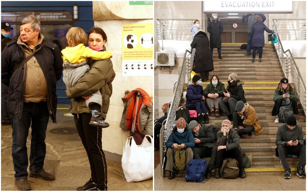 Pogledajte snimak iz Kijeva: Oglasile se sirene, građani bježe u podzemne stanice