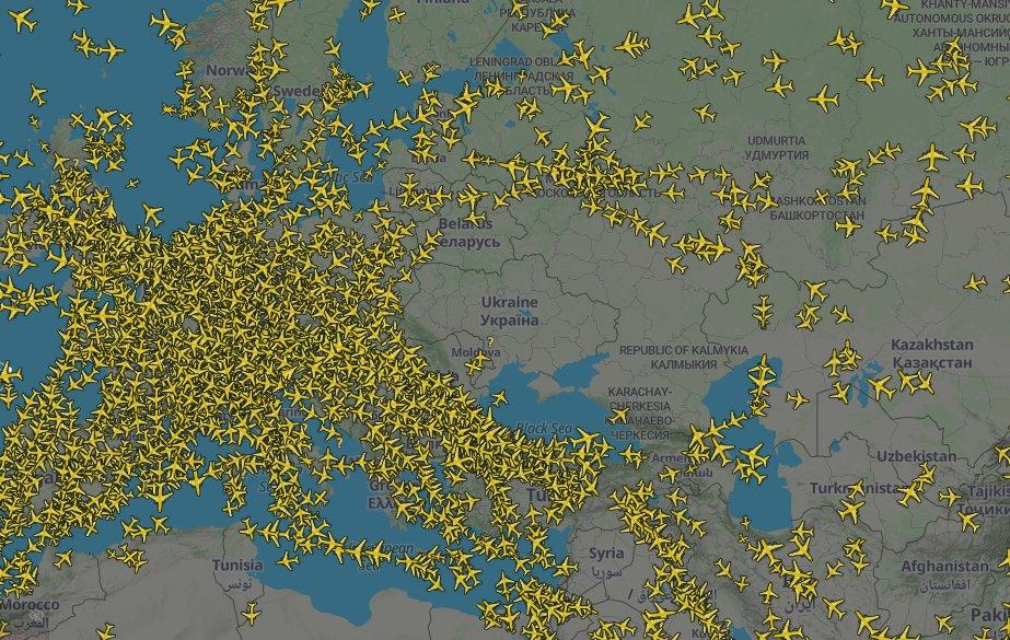 Ukrajina je zatvorila zračni prostor za civilne letove, pogledajte mapu