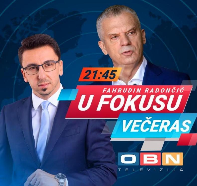 Fahrudin Radončić u emisiji "U fokusu" kod Zvonka Komšića na OBN televiziji - Avaz