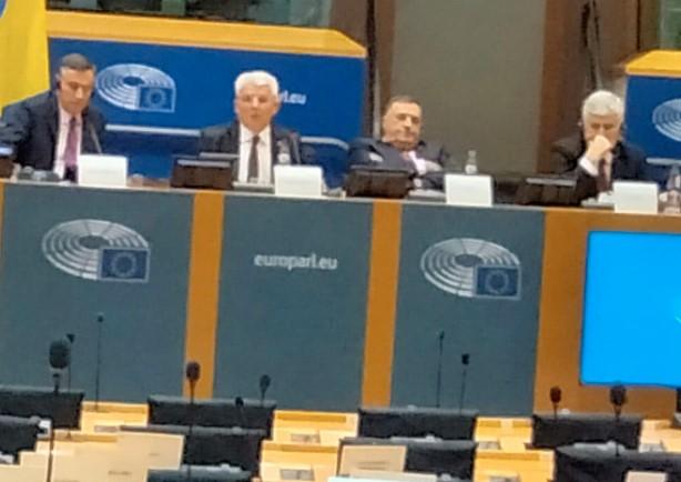 Džaferović, Dodik i Čović u EU parlamentu - Avaz