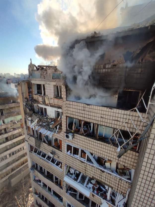 Ruske granate pogodile zgrade u Kijevu