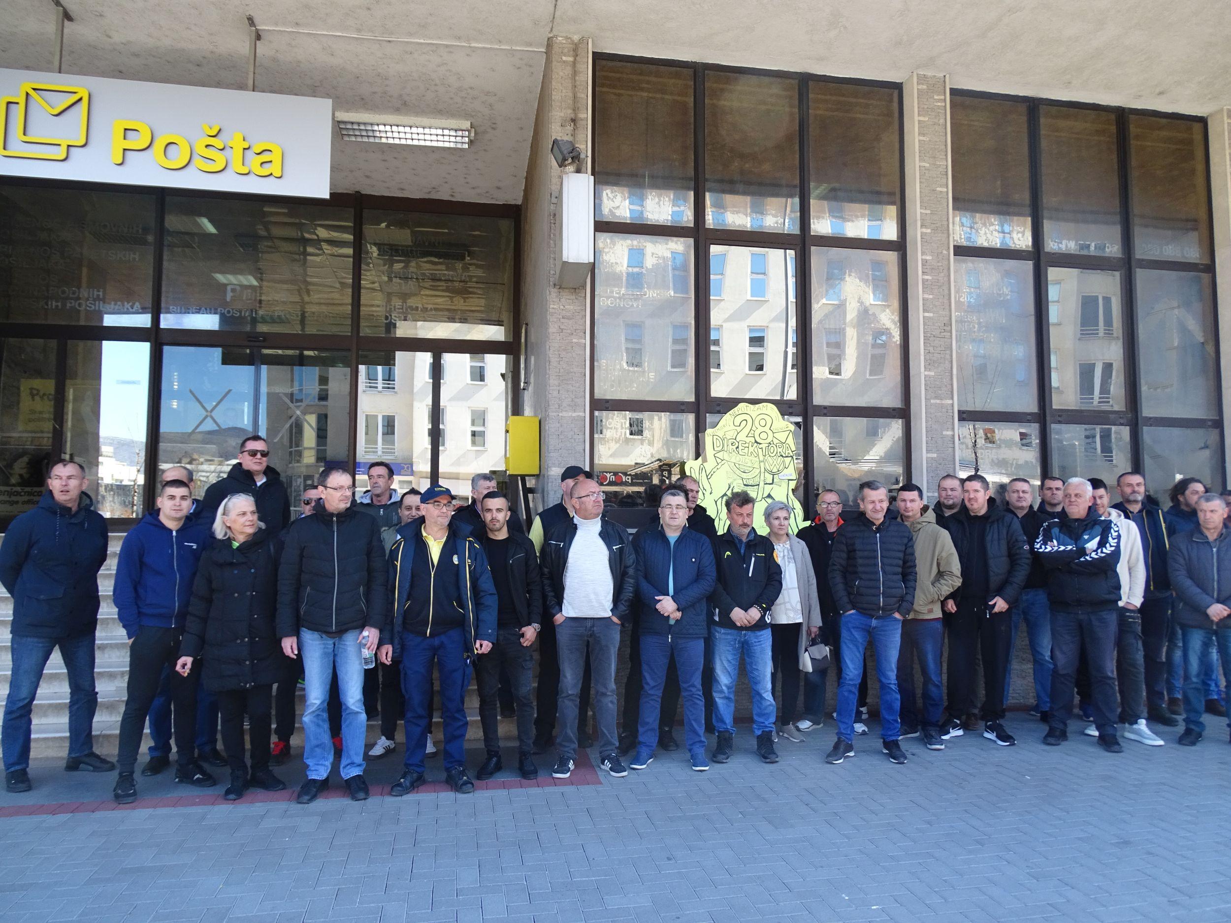 Radnici "Hrvatske pošte" Mostar: Ako ne ispune naše zahtjeve, prestat ćemo s radom