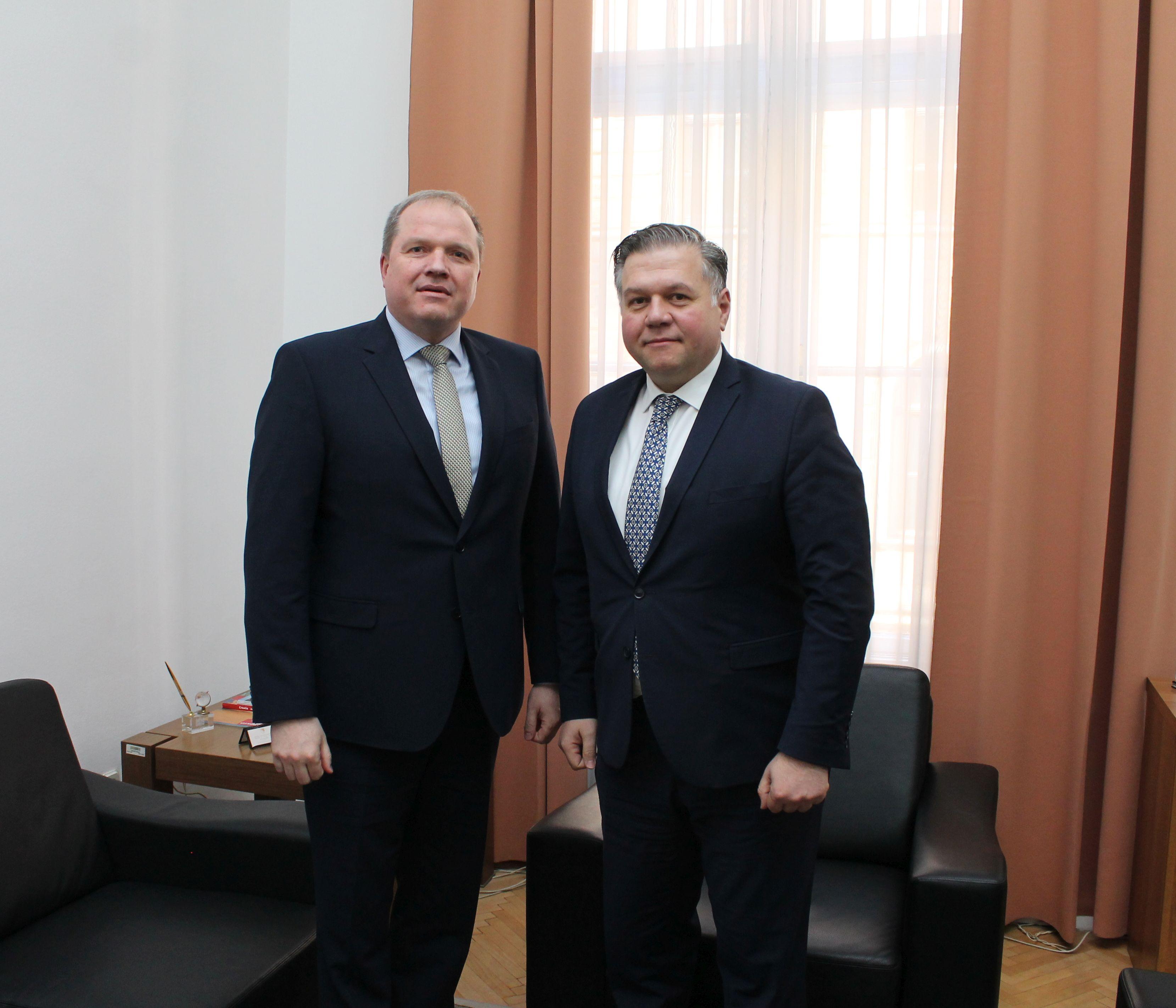 Brkić razgovarao sa ambasadorom Litvanije za BiH o bilateralnim odnosima, euroatlanskim integracijama i Ukrajini