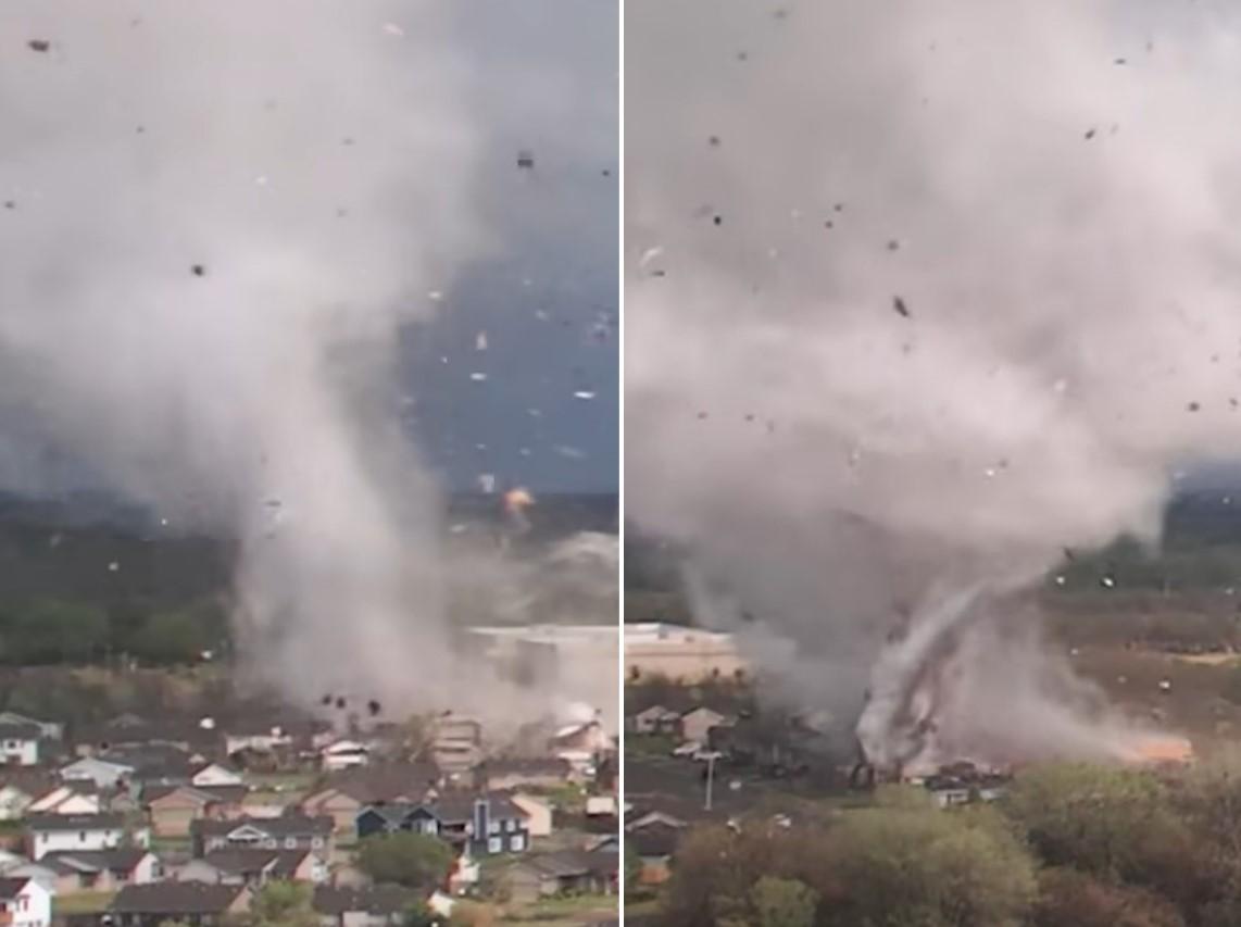 Video / Dronovi snimili tornado, nosio je kuće i automobile