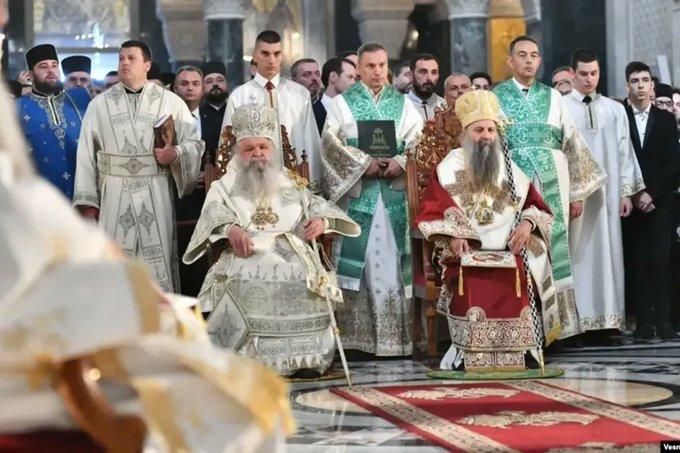 Arhiepiskop ohridski Stefan i patrijarh Porfirije - Avaz