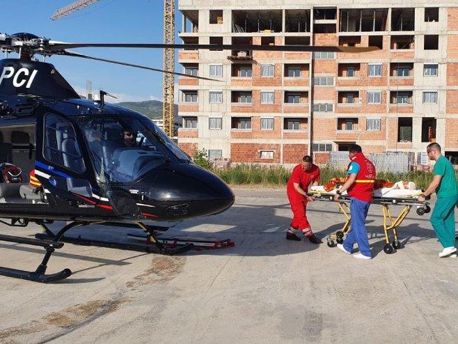 Povrijeđeni dječak helikopterom prebačen iz Trebinja u Banju Luku