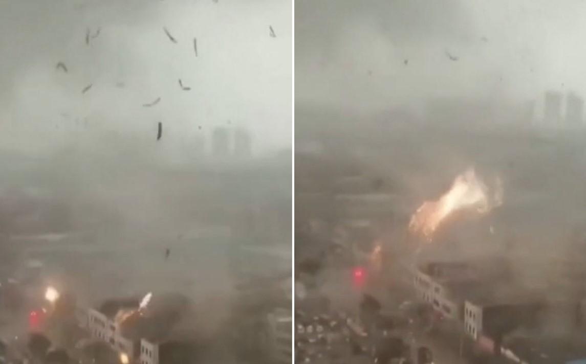 Tornado za samo minut uništio grad u Kini