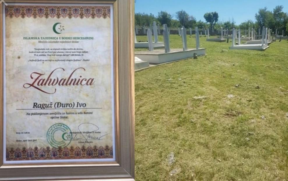 Hrvat iz Stoca ispunio želju preminulog oca: Poklonio zemlju za muslimanski harem