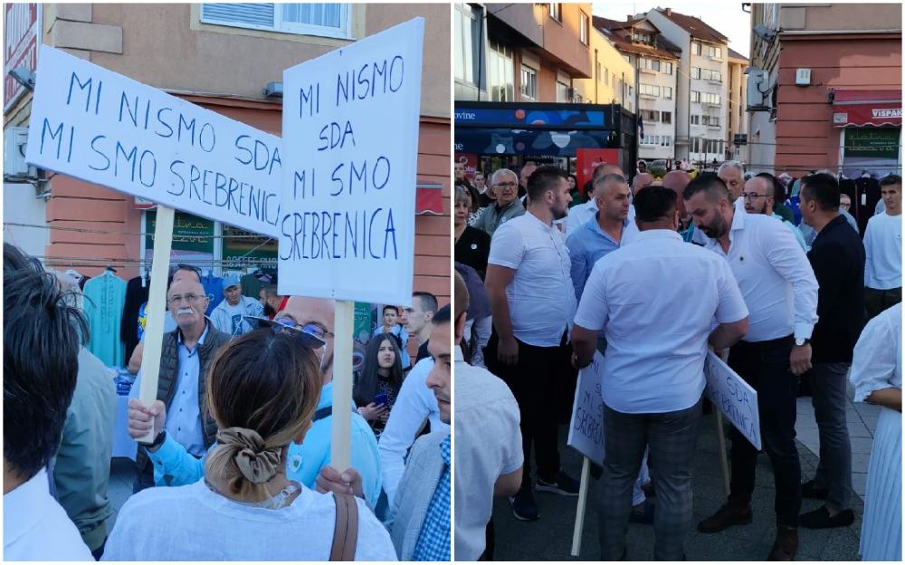 Incident u Bugojnu na šetnji za žrtve genocida u Srebrenici: Ministar Vlade SBK otimao i kidao transparente