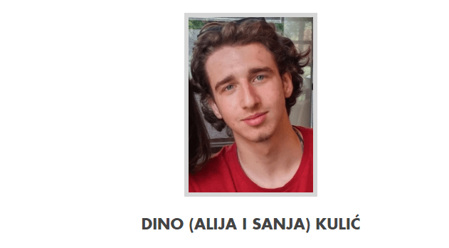 Preminuli mladić Dino Kulić - Avaz