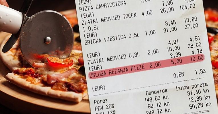 Picerija u Hrvatskoj naplaćuje rezanje pice
