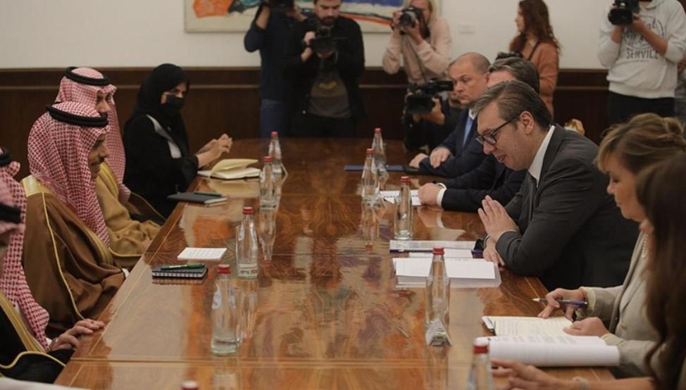 Susret Vučić - Al-Saud: Srbija zainteresirana za produbljivanje saradnje sa Saudijskom Arabijom