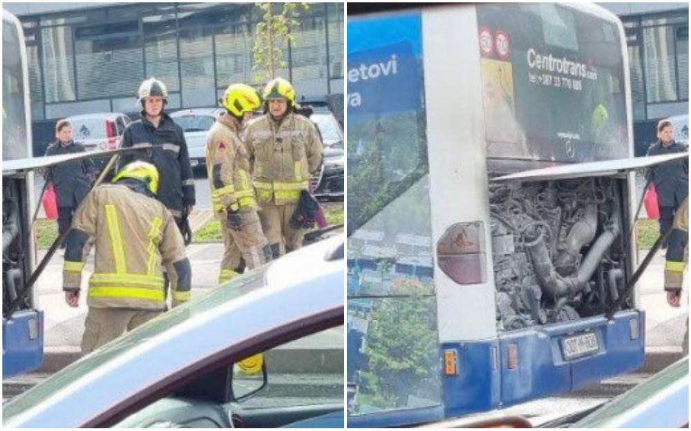 Drama u Sarajevu: Gorio autobus na Alipašinom Polju zbog kvara na motoru