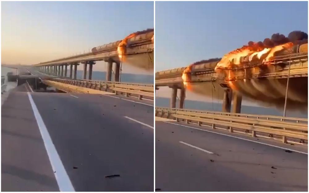 Požar na Krimskom mostu - Avaz