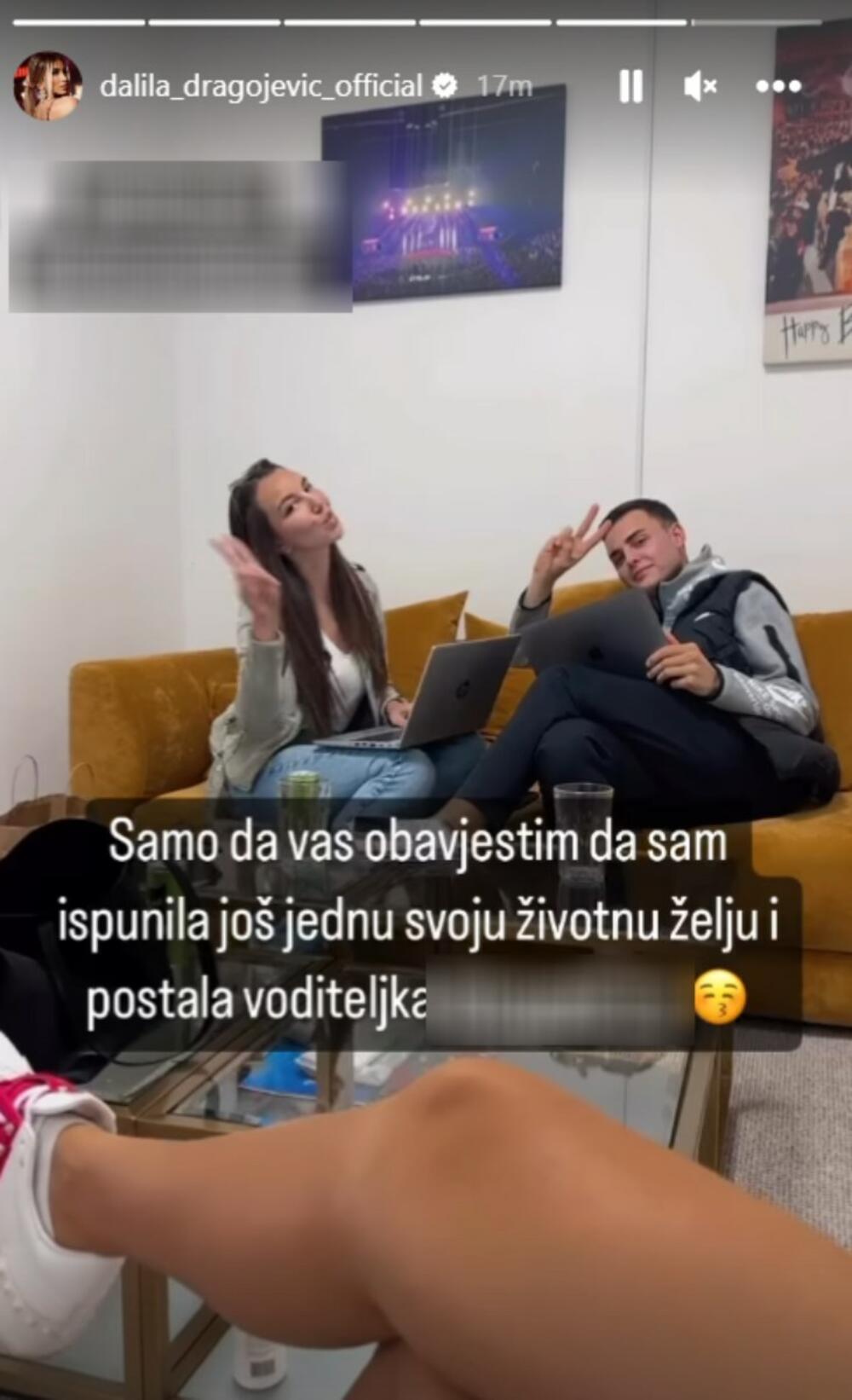Objava Dragojević na Instagramu - Avaz