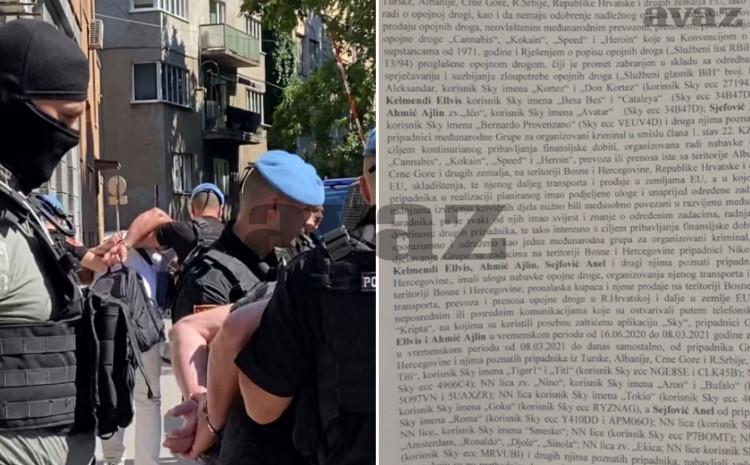 Privođenje uhapšenih u akciji "Rez": Tužilaštvo ih tereti za rasturanje droge - Avaz
