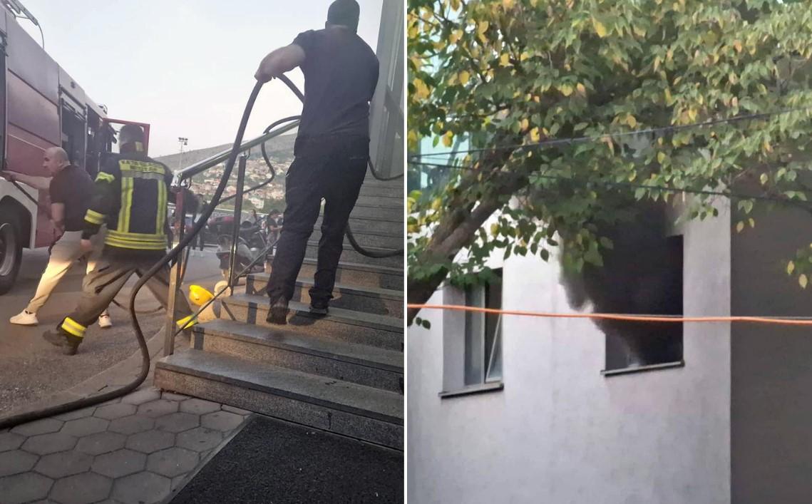 Gori Arena Sport Centar u Mostaru: Posjetitelji razbijali prozore da pobjegnu