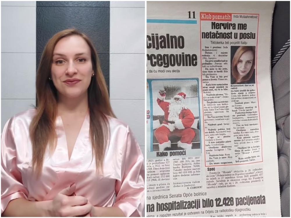 Fitnes trenerica Inda Mulaahmetović: Na Instagramu se pohvalila člankom iz "Dnevnog avaza"