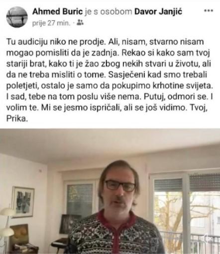 Objava Ahmeda Burića na Facebooku - Avaz