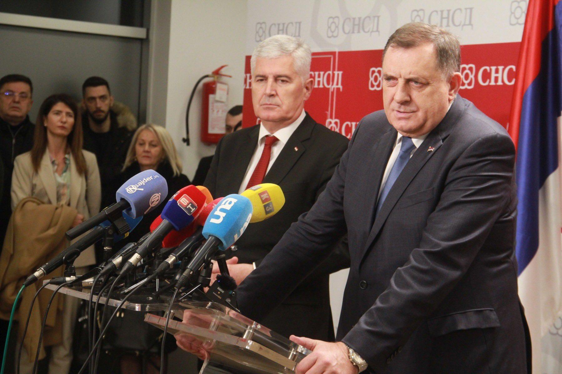 Dodik nakon sastanka s Čovićem: U četvrtak će sve biti gotovo kada je u pitanju državna vlast