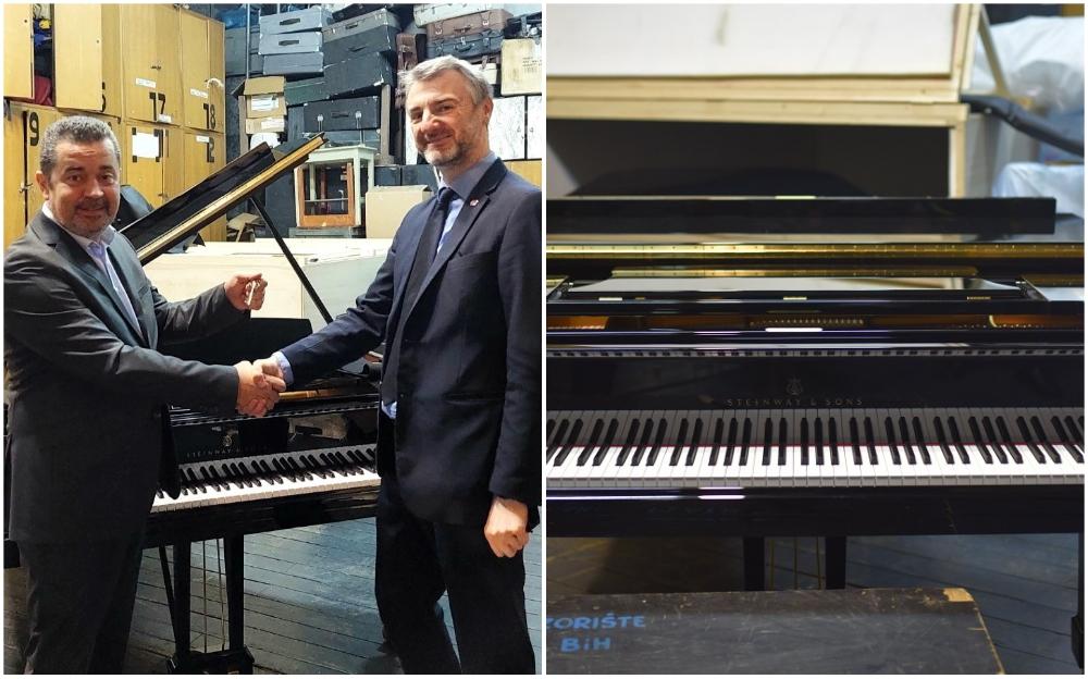 Sarajevska filharmonija nabavila novi koncertni klavir, ključeve simbolično predao Forto