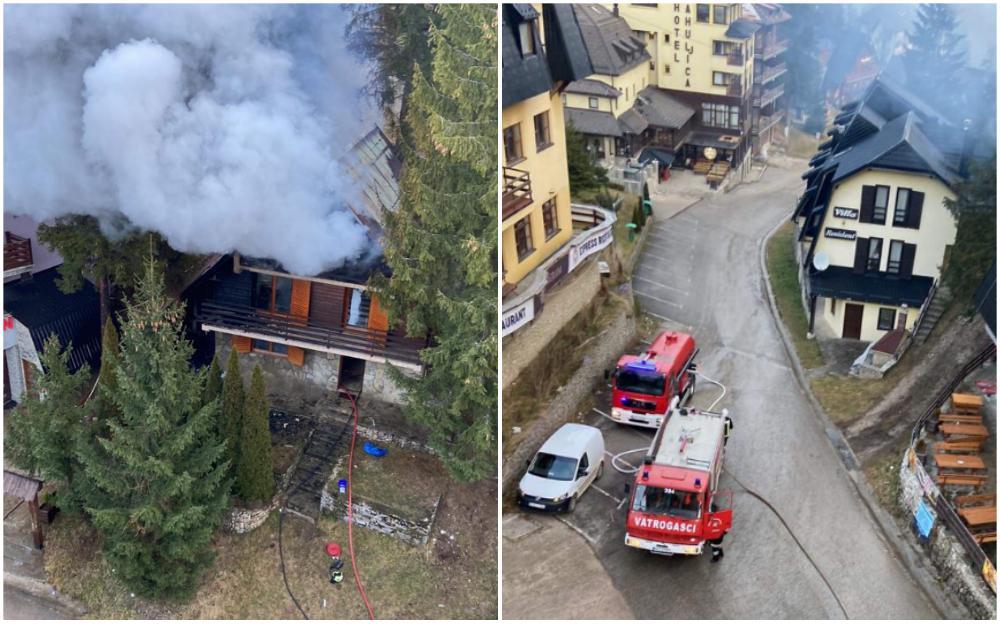 Nakon borbe s vatrenom stihijom: Vatrogasci uspjeli spasiti vikendicu na Vlašiću