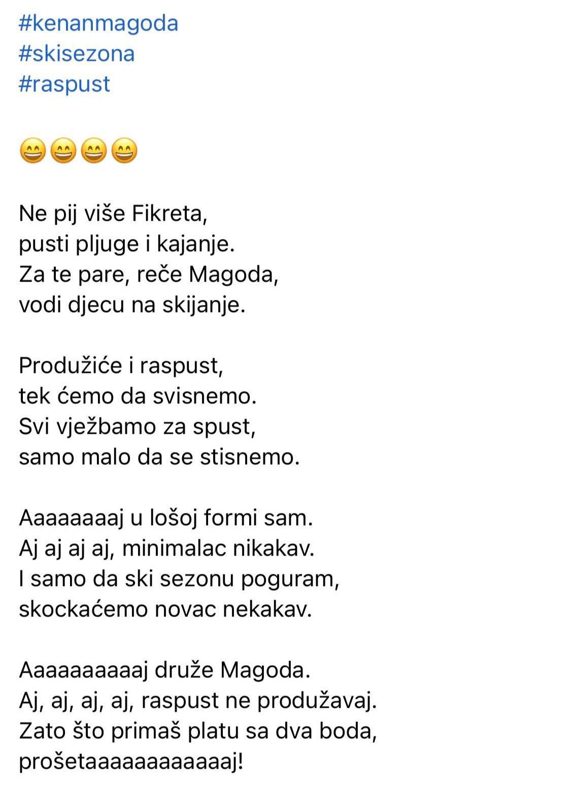 Jedan korisnik Facebooka napisao pjesmicu - Avaz