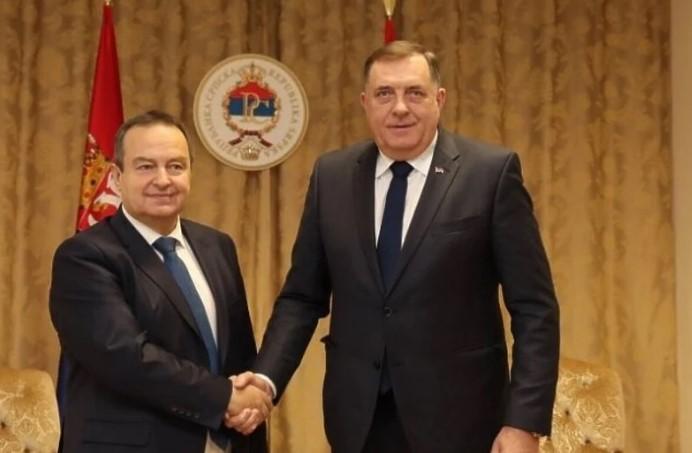 Dodik se sastao sa Dačićem, prisustvovala i Cvijanović