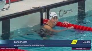 Nevjerovatna je: Pogledajte kako je Lana Pudar došla do treće zlatne medalje u Beogradu